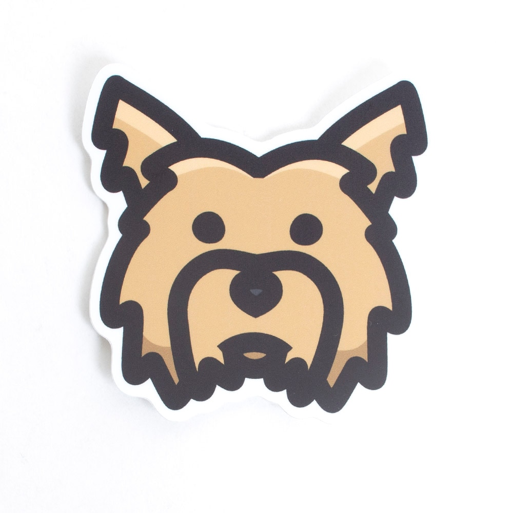 Stickers Northwest, Stickers, Art & School, 3", 632560, Terrier Head